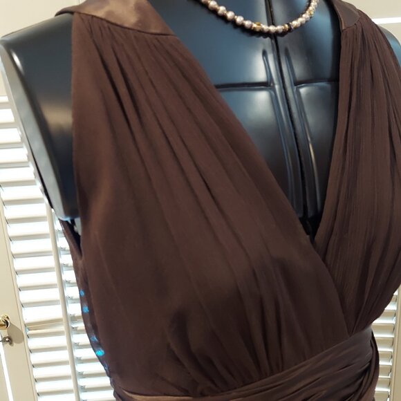 NWT Vintage Maggy London Silk Dress 4 - Picture 4 of 11